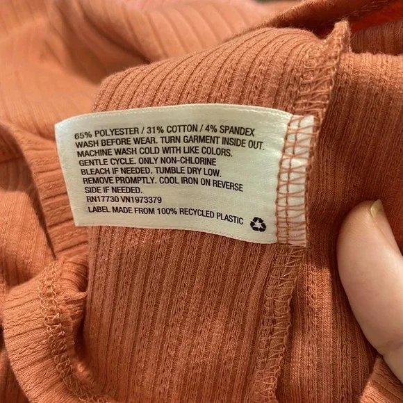 Art class girls large 10/12 romper dress orange terracotta color | spring summer - Picture 5 of 5